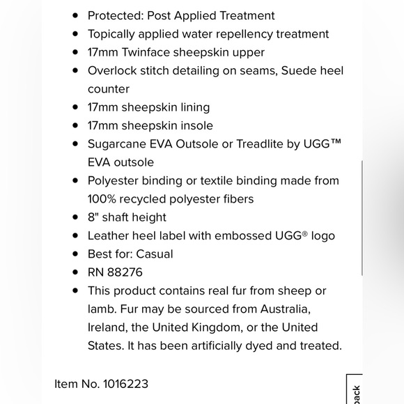 UGG W Classic Short ll Boots. Size 6. Black. #1016223 NEW IN BOX! Retail $180 - Picture 9 of 15